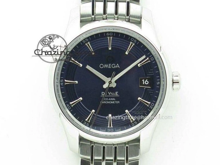 0509 Sophisticated Seamaster Edizione Venezia RG Best Edition Black Dial On Leather Strap A 8125